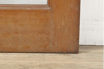 和製ビンテージ　昭和レトロ　明るい木色が温かみを感じるドア1枚(扉、建具、ヴィンテージ)(R-055347)