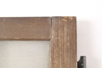アンティーク建具　ペイント仕上げ限定　レトロな雰囲気が魅力の木製ドア1枚(ガラス扉)(R-055354)