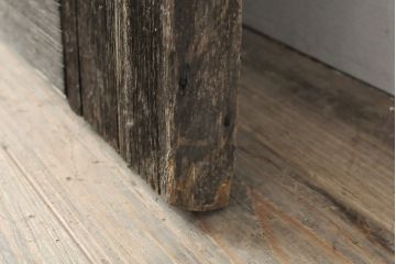 アンティーク建具　ペイント仕上げ限定　レトロな雰囲気が魅力の木製ドア1枚(ガラス扉)(R-055354)