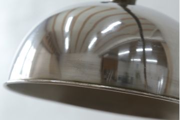 フランスアンティーク　シャビーな風合いがかっこいい!インダストリアルな空間づくりに活躍する真鍮製フロアスタンド(スタンドライト、スタンド照明)(R-055359)