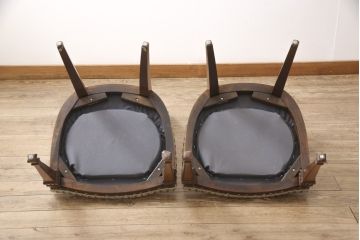 中古　超美品　DREXEL HERITAGE(ドレクセルヘリテイジ)　上品な雰囲気漂うダイニングチェア2脚セット(2脚定価 約70万円)(椅子、イス)(R-055375)