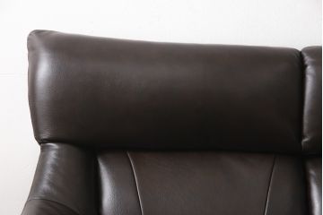 新品　未使用品　インターリバックス(INTERLIVAX)　IDC大塚家具取り扱い　本革が高級感醸し出すレザー3人掛けソファ(三人掛けソファ)(R-055377)