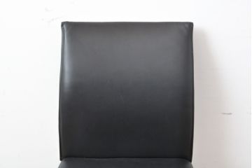中古　美品　B&B　イタリア　MARIO BELLINI(マリオ・ベリーニ) VOL AU VENT(ヴォロ ヴァン)　モダンでスタイリッシュな空間づくりにおすすめのレザーチェア(椅子、ダイニングチェア)(定価約23万円)(R-055393)