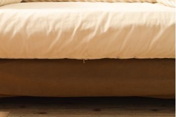 中古　arflex(アルフレックス)　A SOFA(エー・ソファ)　カバー付き　ナチュラルな色合いがかわいらしい1.5人掛けソファ(定価約30万円)(一人掛けソファ、アームチェア)(R-055404)
