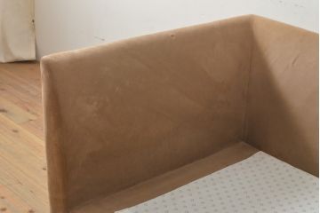 中古　arflex(アルフレックス)　A SOFA(エー・ソファ)　カバー付き　ナチュラルな色合いがかわいらしい1.5人掛けソファ(定価約30万円)(一人掛けソファ、アームチェア)(R-055404)