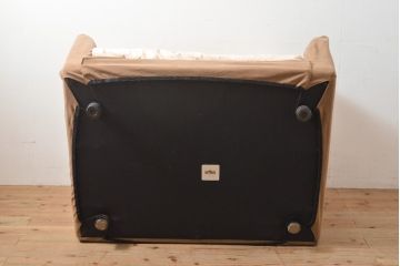 中古　arflex(アルフレックス)　A SOFA(エー・ソファ)　カバー付き　ナチュラルな色合いがかわいらしい1.5人掛けソファ(定価約30万円)(一人掛けソファ、アームチェア)(R-055404)