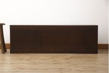 中古　美品　北海道民芸家具　ベンチチェスト(ローボード、テレビボード、テレビ台、ローチェスト)(R-055406)
