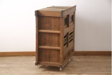 和製アンティーク　古い時代の味わいがお楽しみいただける三尺水屋箪笥サイドボード(収納棚、戸棚、キャビネット、食器棚)(R-055419)