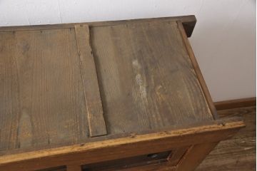 和製アンティーク　古い時代の味わいがお楽しみいただける三尺水屋箪笥サイドボード(収納棚、戸棚、キャビネット、食器棚)(R-055419)