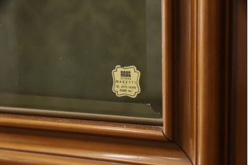中古　美品　イタリア高級輸入家具　MASETTI(マセッティ)　優雅な佇まいの大型組立て式キャビネット(カップボード、収納棚、戸棚、飾り棚)(R-055421)