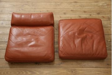 デンマークビンテージ　超美品　オーク材　Fredericia(フレデリシア)　SOREN HOLST(ソーレン・ホルスト)　レザー(本革)　ハイバックイージーチェア(1人掛けソファ、アームソファ、一人掛け、ヴィンテージ、リクライニング、北欧)(R-055425)