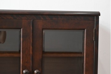 中古　北海道民芸家具　落ち着いた深みのある色合いが美しいサイドボード　(R-055433)