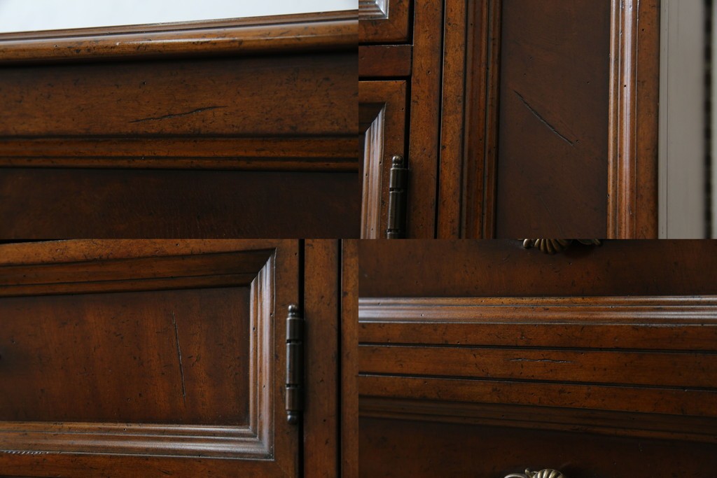 希少　中古　DREXEL HERITAGE(ドレクセルヘリテイジ)　クラシカルなデザインが魅力的なドレッサー　(R-055459)