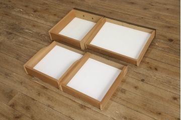 和製ビンテージ　永田良介商店　扉の幾何学模様と脚の挽き物加工が目を惹くドレッサー(鏡台、ミラー、ヴィンテージ)(R-055468)