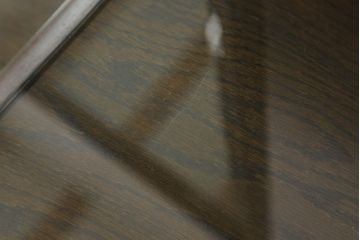 和製ビンテージ　永田良介商店　扉の幾何学模様と脚の挽き物加工が目を惹くドレッサー(鏡台、ミラー、ヴィンテージ)(R-055468)