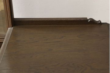 和製ビンテージ　永田良介商店　扉の幾何学模様と脚の挽き物加工が目を惹くドレッサー(鏡台、ミラー、ヴィンテージ)(R-055468)