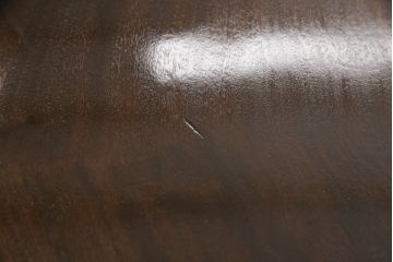 アンティーク家具　フランスアンティーク　マホガニー材　バルボスレッグ　優雅な彫りの装飾が魅力的なテーブル(ダイニングテーブル、コーヒーテーブル、カフェテーブル)(R-055470)