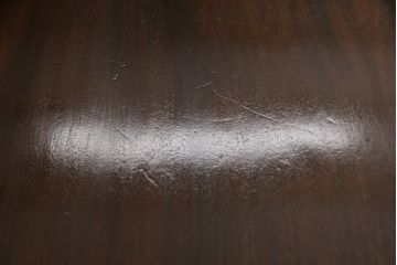 アンティーク家具　フランスアンティーク　マホガニー材　バルボスレッグ　優雅な彫りの装飾が魅力的なテーブル(ダイニングテーブル、コーヒーテーブル、カフェテーブル)(R-055470)