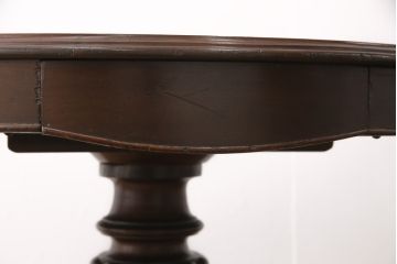 アンティーク家具　フランスアンティーク　マホガニー材　バルボスレッグ　優雅な彫りの装飾が魅力的なテーブル(ダイニングテーブル、コーヒーテーブル、カフェテーブル)(R-055470)