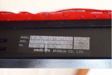 イタリアビンテージ　美品　モビリア　合皮　シンプルでモダンな佇まいが目を引くダイニングチェア2脚セット(椅子、イス、ヴィンテージ)(R-055496)