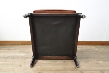 中古　美品　雅叙園　製造メーカー　大正ロマンの雰囲気あふれる高級1人掛けソファ(ラウンジチェア、アームチェア、1Pソファ、一人掛け)(R-055499)