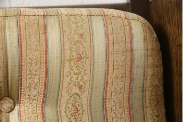 中古　横浜クラシック家具　ノックオンウッド(knockonwood)　コロニアルシリーズ(Hand Made)　英国の伝統スタイルであるウィングバックが印象的な1人掛けソファ(定価約31万円)(ウイングバック、ウィングチェア、1P、アームチェア、一人掛け)(R-055505)