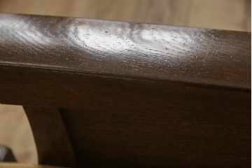 中古　横浜クラシック家具　ノックオンウッド(knockonwood)　コロニアルシリーズ(Hand Made)　英国の伝統スタイルであるウィングバックが印象的な1人掛けソファ(定価約31万円)(ウイングバック、ウィングチェア、1P、アームチェア、一人掛け)(R-055505)
