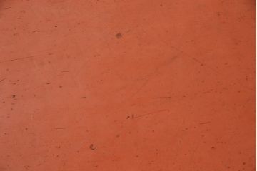 古い　漆塗り　根来塗　朱色が華やぎを演出する丸盆(漆器、トレー)(R-055507)