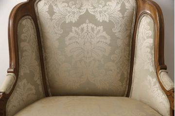 中古　美品　DREXEL HERITAGE(ドレクセルヘリテイジ)　クラシカルな佇まいが美しい1人掛けソファ(定価約60万円)(一人掛けソファ、アームチェア)(R-055521)