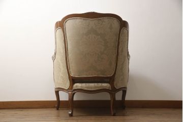 中古　美品　DREXEL HERITAGE(ドレクセルヘリテイジ)　クラシカルな佇まいが美しい1人掛けソファ(定価約60万円)(一人掛けソファ、アームチェア)(R-055521)