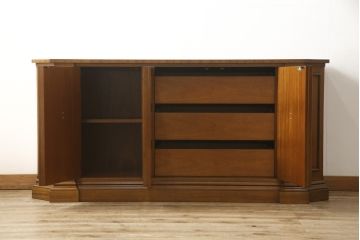 中古　美品　マホガニー材　DREXEL HERITAGE(ドレクセルヘリテジ)　FRANCESCA(フランチェスカ)シリーズ　クリデンザ(クレデンザ、収納棚、キャビネット、サイドボード)(定価約90万円)(R-055524)