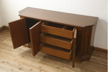 中古　美品　マホガニー材　DREXEL HERITAGE(ドレクセルヘリテジ)　FRANCESCA(フランチェスカ)シリーズ　クリデンザ(クレデンザ、収納棚、キャビネット、サイドボード)(定価約90万円)(R-055524)