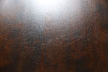 中古　北海道民芸家具　希少な絶版品!　深みのある色合いが美しいダイニングテーブル(食卓)(R-055529)