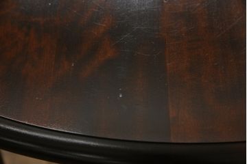 中古　北海道民芸家具　希少な絶版品!　深みのある色合いが美しいダイニングテーブル(食卓)(R-055529)