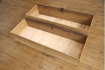 アンティーク家具　明治大正期　前面栗材　桜の丸金具が魅力的な米沢箪笥(衣装箪笥、収納箪笥、古箪笥、引き出し、ローチェスト、ローボード)(R-055533)