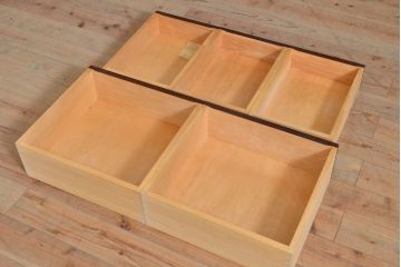 中古　北海道民芸家具　HM533　和洋どちらの空間にも合わせやすいチェスト(タンス、整理箪笥、引き出し)(定価約25万円)(R-055537)