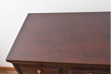 中古　北海道民芸家具　HM533　和洋どちらの空間にも合わせやすいチェスト(タンス、整理箪笥、引き出し)(定価約25万円)(R-055537)