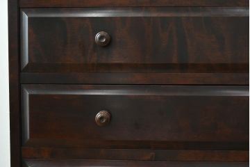 中古　北海道民芸家具　HM533　和洋どちらの空間にも合わせやすいチェスト(タンス、整理箪笥、引き出し)(定価約25万円)(R-055537)