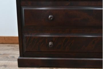 中古　北海道民芸家具　HM533　和洋どちらの空間にも合わせやすいチェスト(タンス、整理箪笥、引き出し)(定価約25万円)(R-055537)