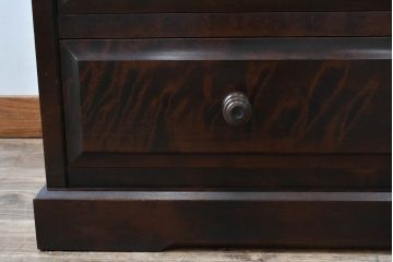 中古　北海道民芸家具　HM533　和洋どちらの空間にも合わせやすいチェスト(タンス、整理箪笥、引き出し)(定価約25万円)(R-055537)