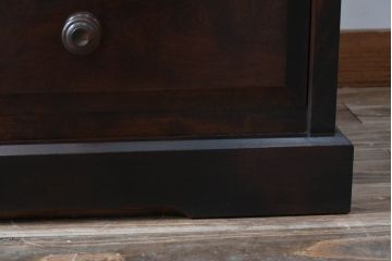 中古　北海道民芸家具　HM533　和洋どちらの空間にも合わせやすいチェスト(タンス、整理箪笥、引き出し)(定価約25万円)(R-055537)