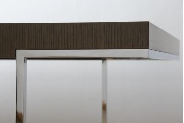 中古　美品　B&B　イタリア　Paolo Piva(パオロ・ピーヴァ)　ATHOS(アトス)　 スタイリッシュなデザインの逸品! ダイニングテーブル(4人掛け、4P、作業台)(定価約100万円)(R-055538)