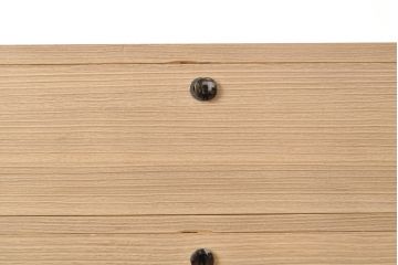 和製ビンテージ　透かしの引手金具が上品な雰囲気を醸し出す総桐箪笥(桐たんす、和タンス、衣装箪笥、ヴィンテージ)(R-055540)