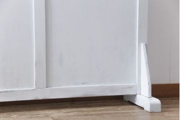 和製アンティーク　ペイント家具　フレンチシャビーな雰囲気がおしゃれな衝立て(つい立て、パーテーション)(R-055565)