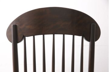 中古　希少　絶版品　松本民芸家具　やすらぎのひとときにおすすめなG型ロッキングチェア(定価約47万円)(椅子、イス、板座チェア、アームチェア)(R-055568)