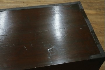和製アンティーク　明治期　経年により深みを増した木色と分厚い金具が魅力的な佐渡小木箪笥　(R-055595)