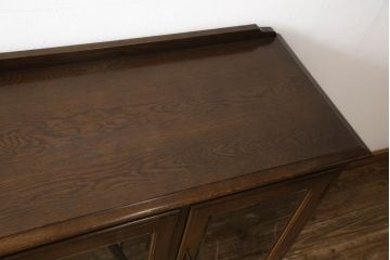 中古　美品　横浜クラシック家具　ノックオンウッド(knockonwood)　Hand Made　上品なデザインが美しいサイドボード(定価約68万円)(戸棚、収納棚、キャビネット)(R-055599)