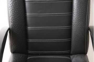中古　展示美品　トニーノ・ランボルギーニ(Tonino Lamborghini)　Formitalia(フォルミタリア)購入 本革　オーストリッチ　オフィスチェア(レザー、デスクチェア、ドクターチェア、椅子、アームチェア、回転チェア)(定価約100万円)(R-055600)