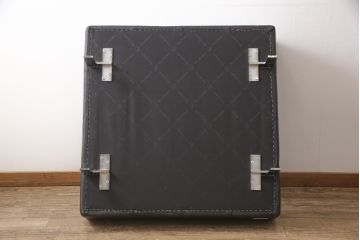 中古　展示美品　トニーノ・ランボルギーニ(Tonino Lamborghini)　スタイリッシュな空間づくりにおすすめのオットマン(フットスツール、1人掛けソファ、椅子)(定価約70万円)(R-055601)
