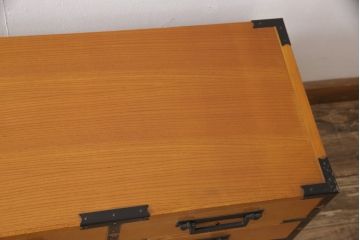 和製ビンテージ　信州民芸家具　ケヤキ材　A型　刀箪笥(テレビ台、ローボード、ヴィンテージ、引き出し、チェスト)(R-055634)